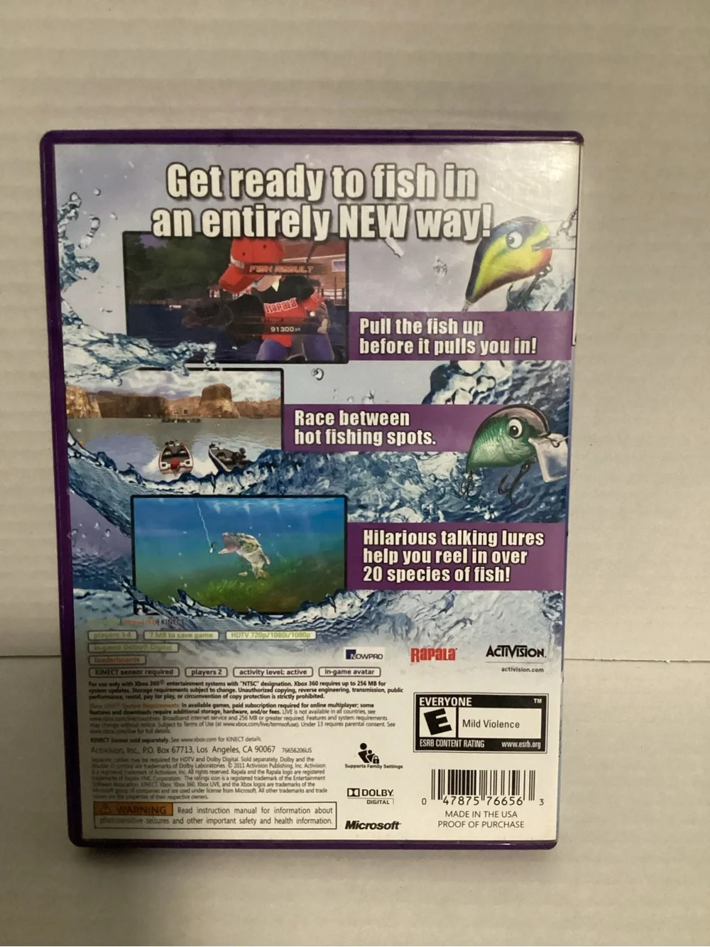 Xbox 360 Kinect Rapala